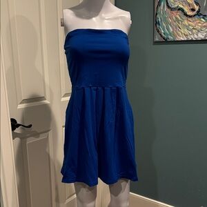 Susana Monaco Vibrant Blue Strapless Dress